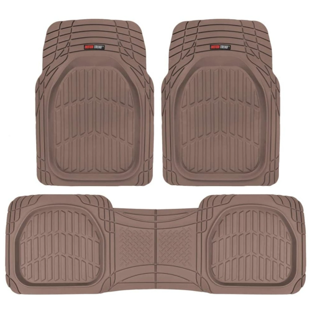 Rubber vehicle floor mats