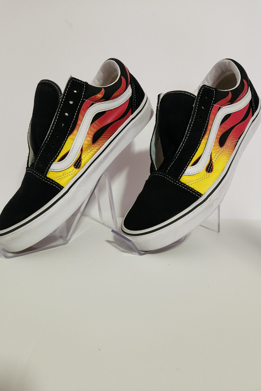 9 - Old Skool Vans Flame Shoes