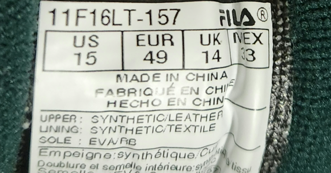 15 - Men's Fila shoes