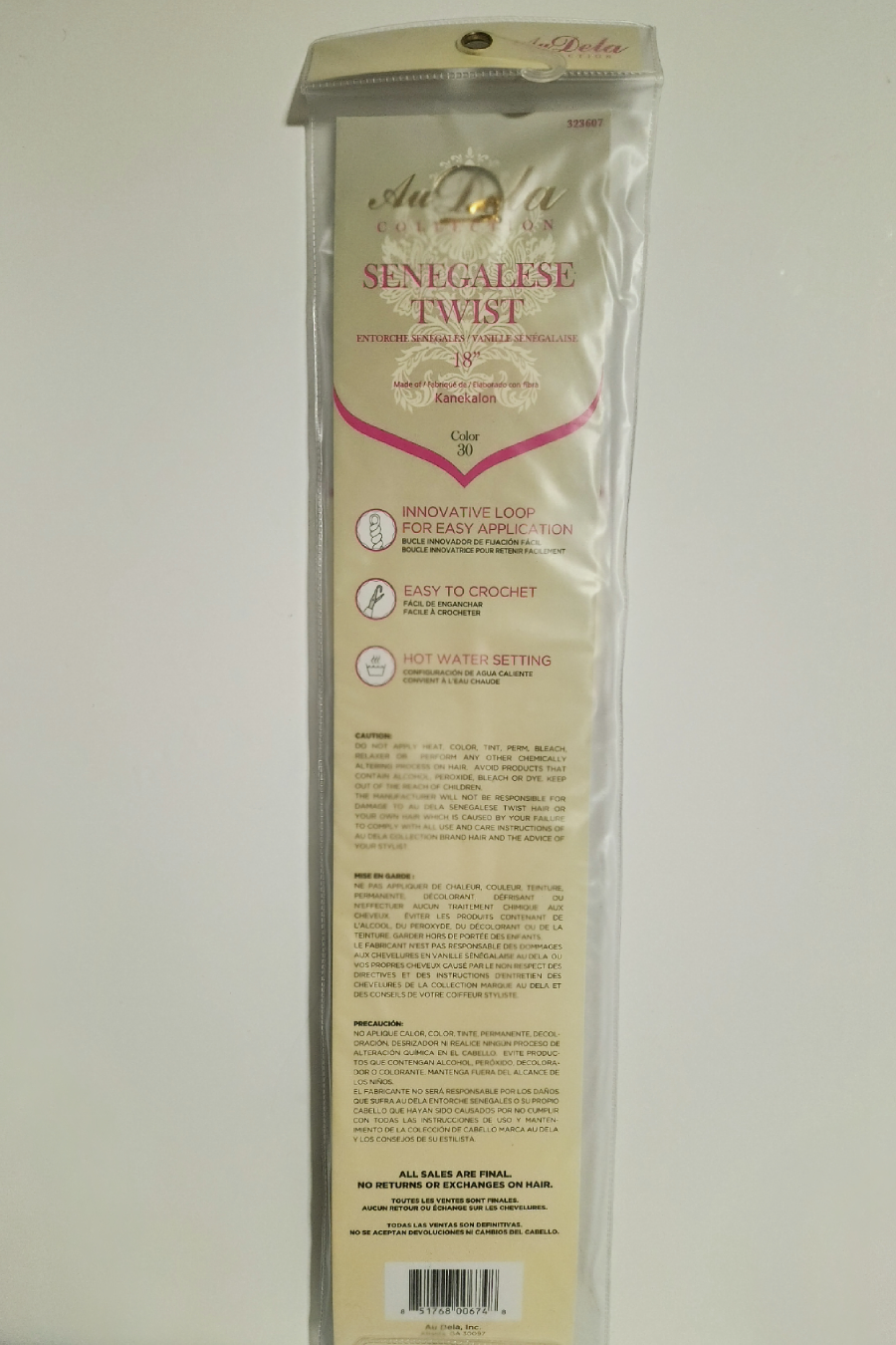 18" Crochet Senegalese twist - Color 30