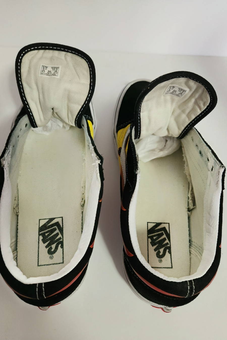 9 - Old Skool Vans Flame Shoes