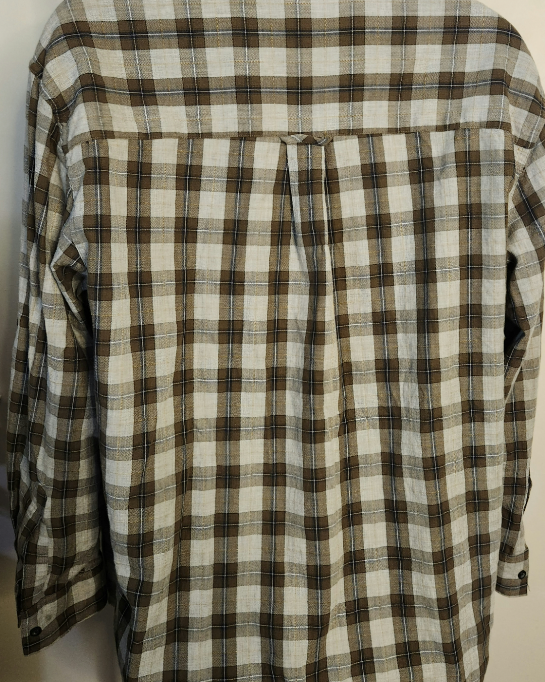 L - Green Plaid Chaps Shirt