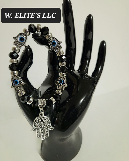 Beaded Hamsa bracelet