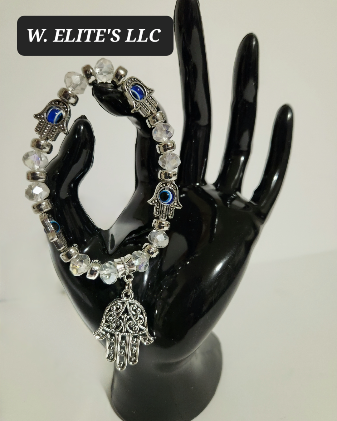 Beaded Hamsa bracelet
