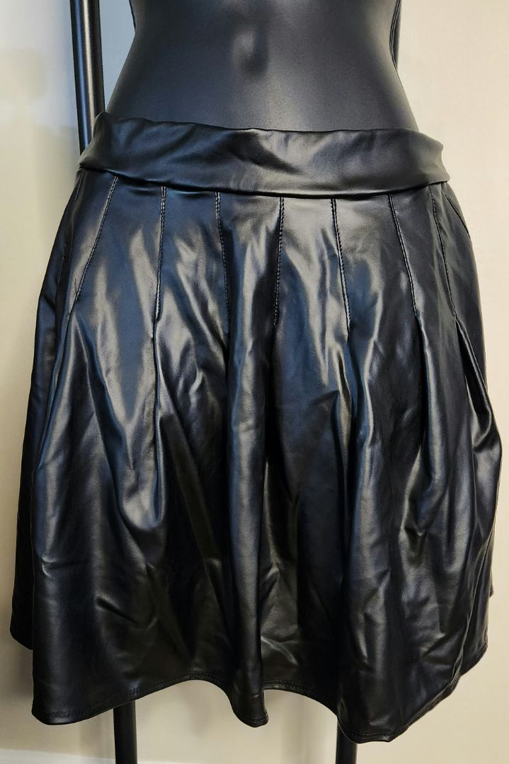 Faux Leather Skirt