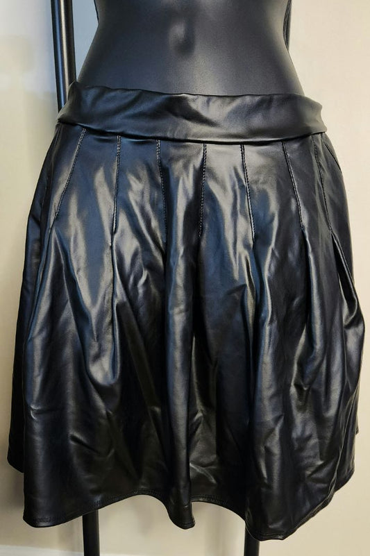 Faux Leather Skirt