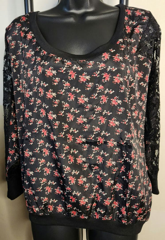 L - Black Rose Shirt