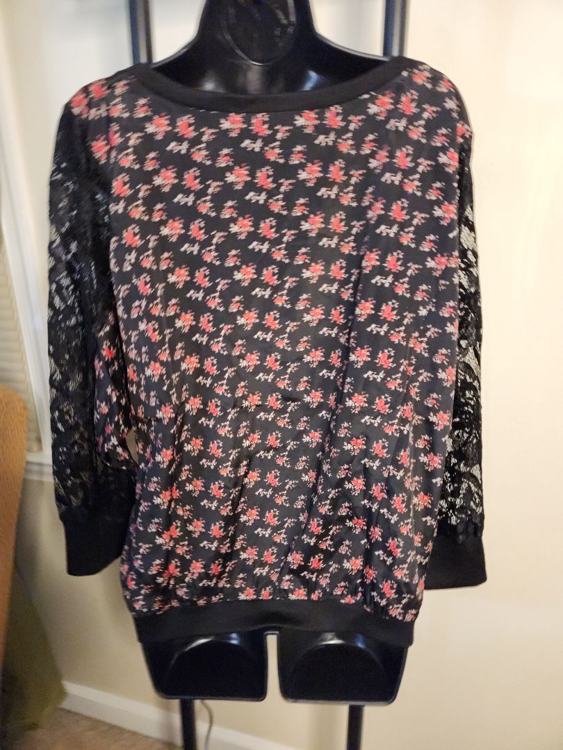 L - Black Rose Shirt