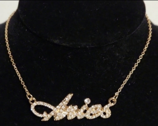Zodiac Necklace (Aries, Gemini or Pisces)