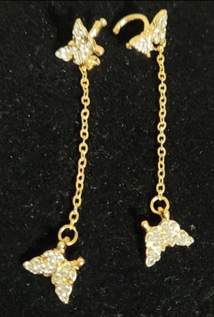 1 pair - Butterfly Ear cuff