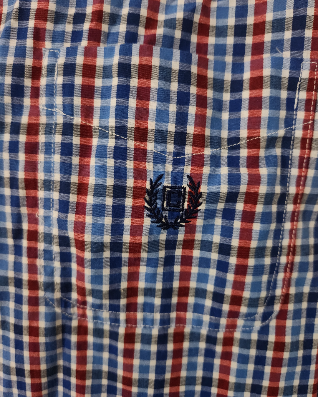 L - Plaid Chaps button down