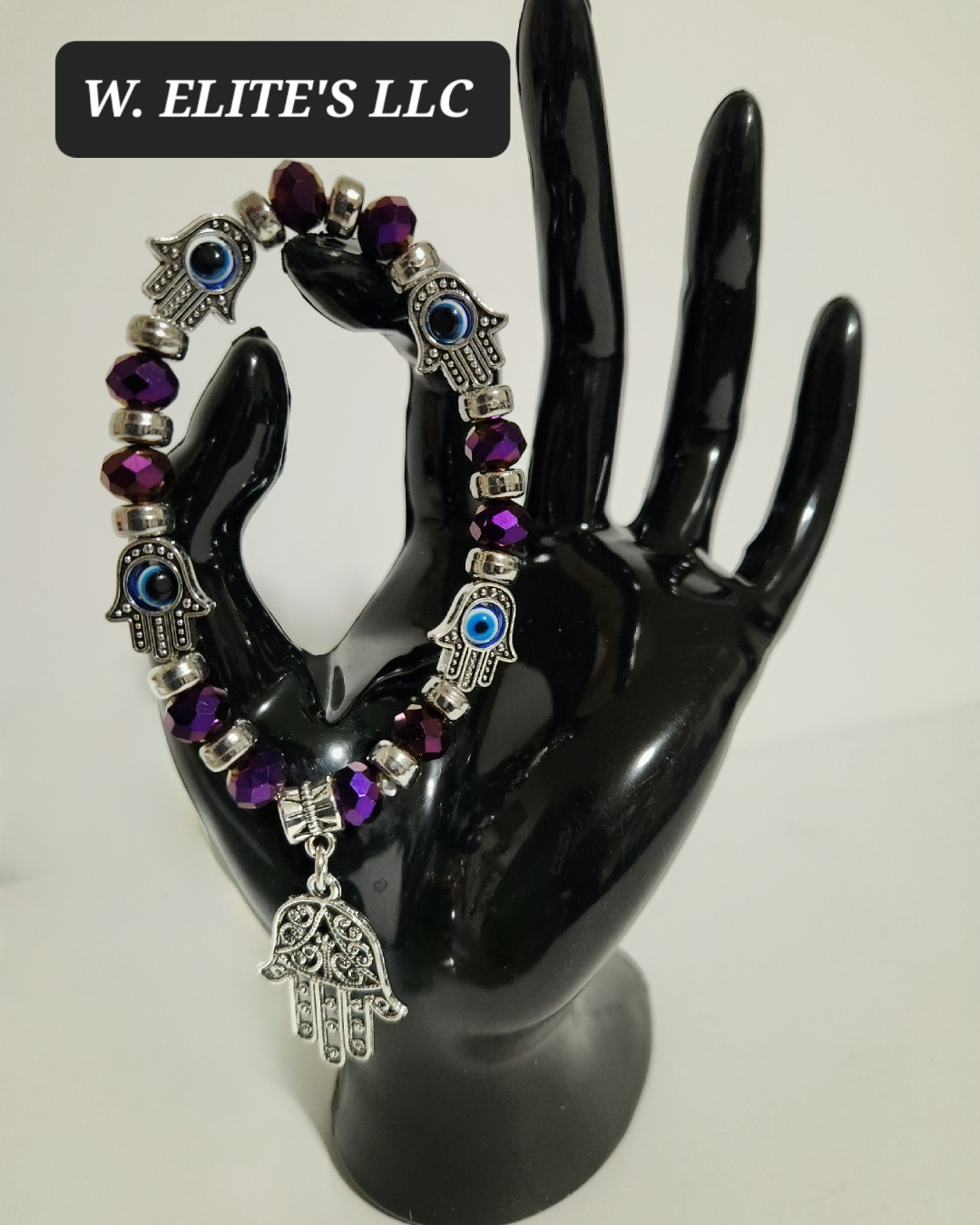 Beaded Hamsa bracelet
