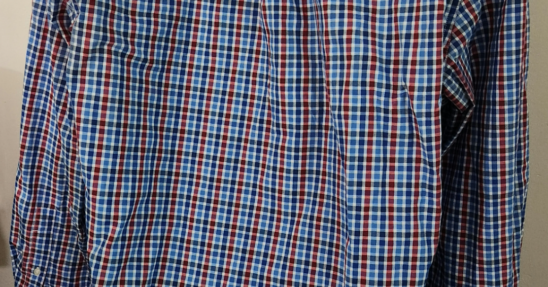 L - Plaid Chaps button down