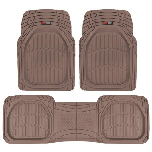 Rubber vehicle floor mats