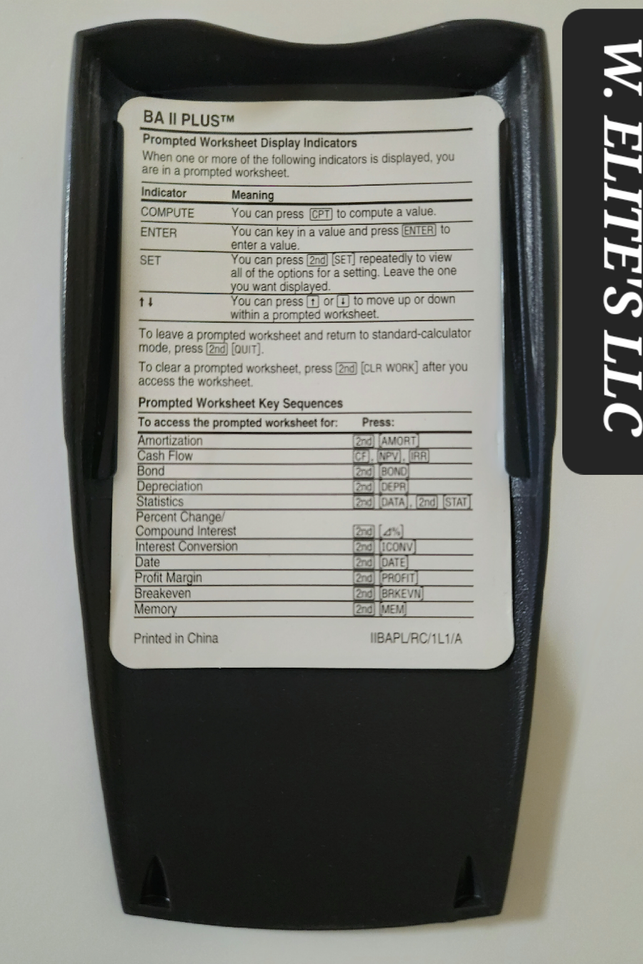 Texas Instrument- BA II PLUS