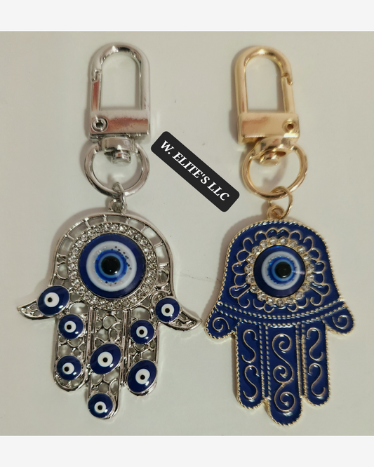 Bling hamsa hand keychain