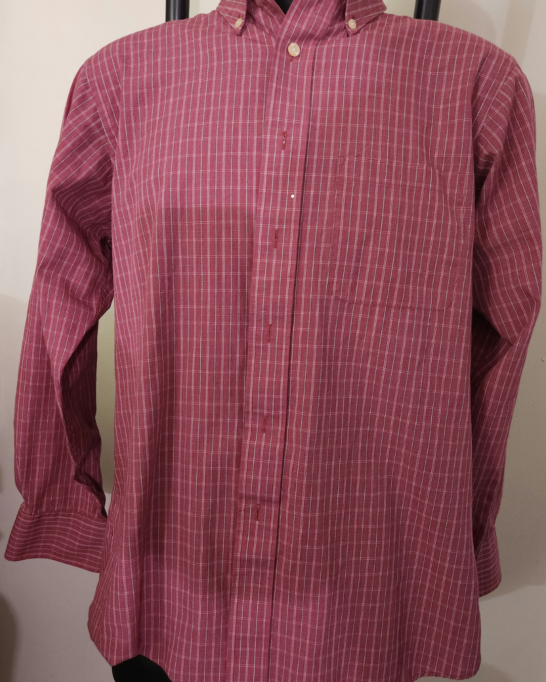 M - Chaps red striped shirt