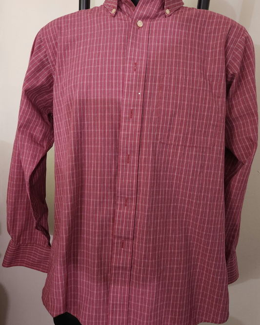 M - Chaps red striped shirt