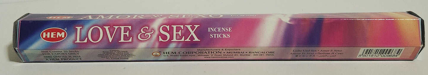 Love & Sex Incense (Amor & Sexo)