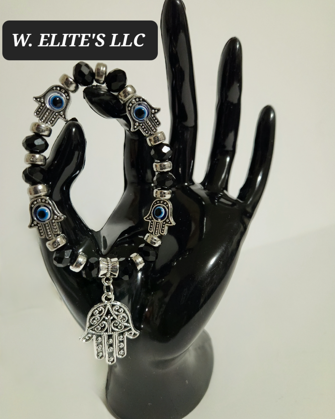 Beaded Hamsa bracelet