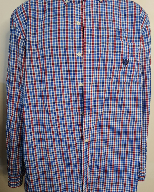 L - Plaid Chaps button down