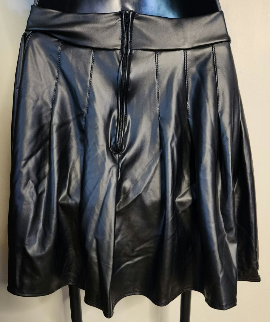 Faux Leather Skirt