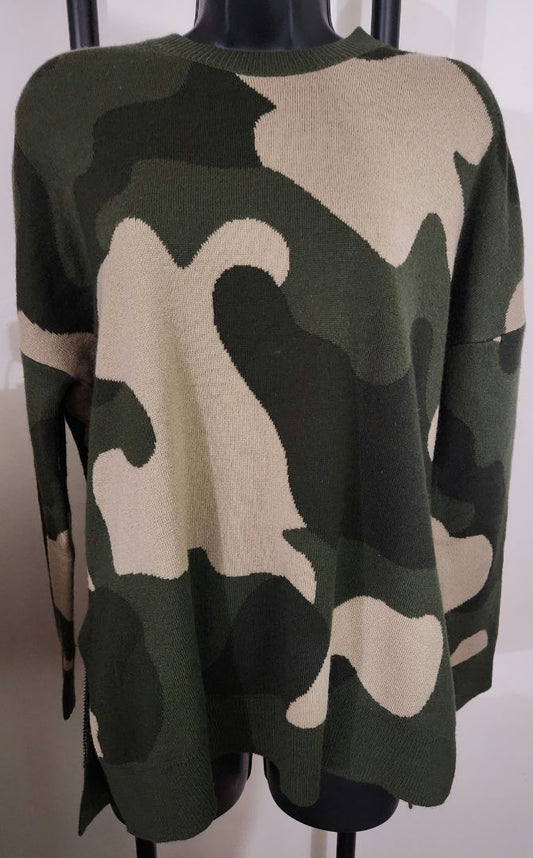 S - Camo Sweater