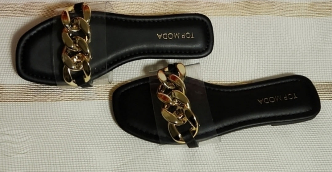 Women's Black Sandals - Size 10