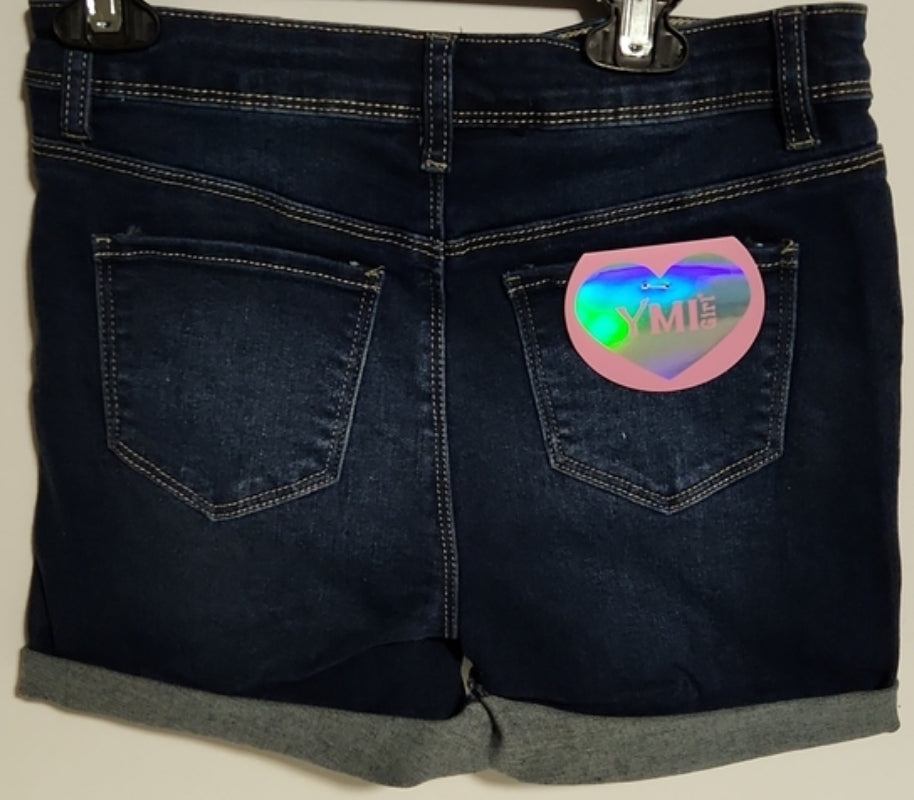 Size 14 - Girl's Ripped denim mini shorts