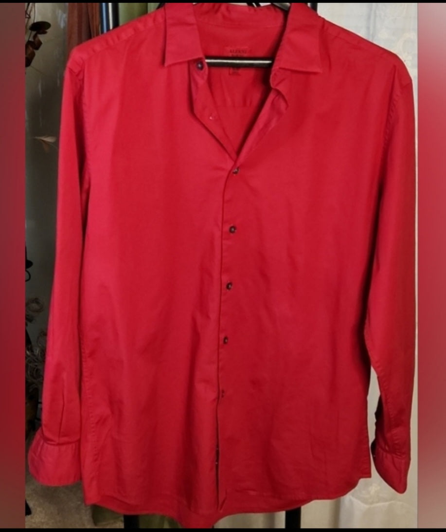 L - Afani Men's Button Down shirt