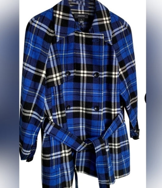 M - Blue Plaid Jacket