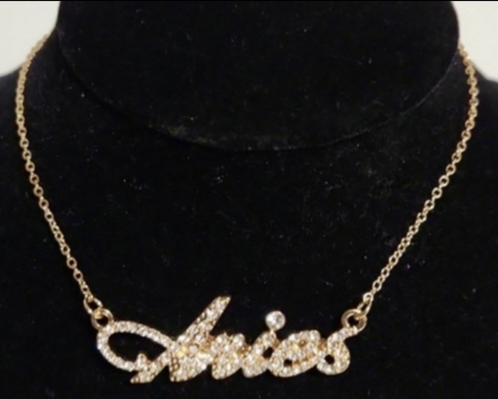 Zodiac Necklace (Aries, Gemini or Pisces)