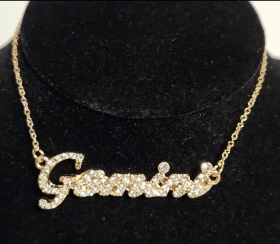 Zodiac Necklace (Aries, Gemini or Pisces)