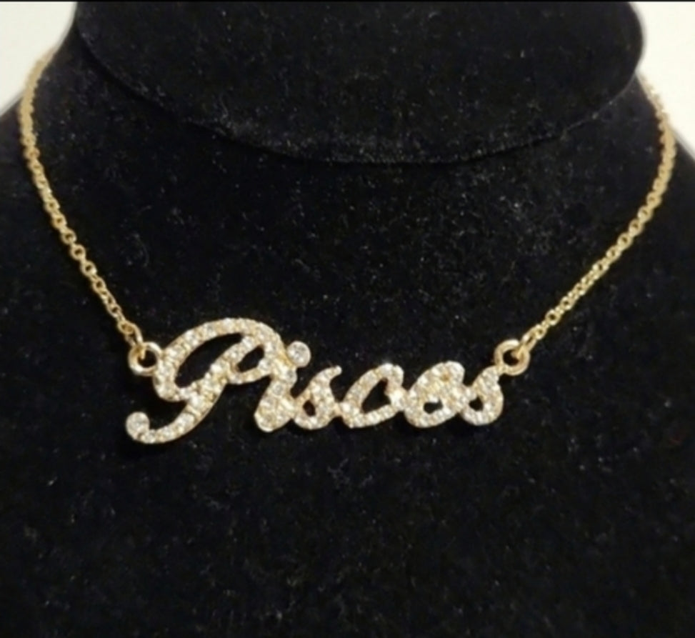 Zodiac Necklace (Aries, Gemini or Pisces)