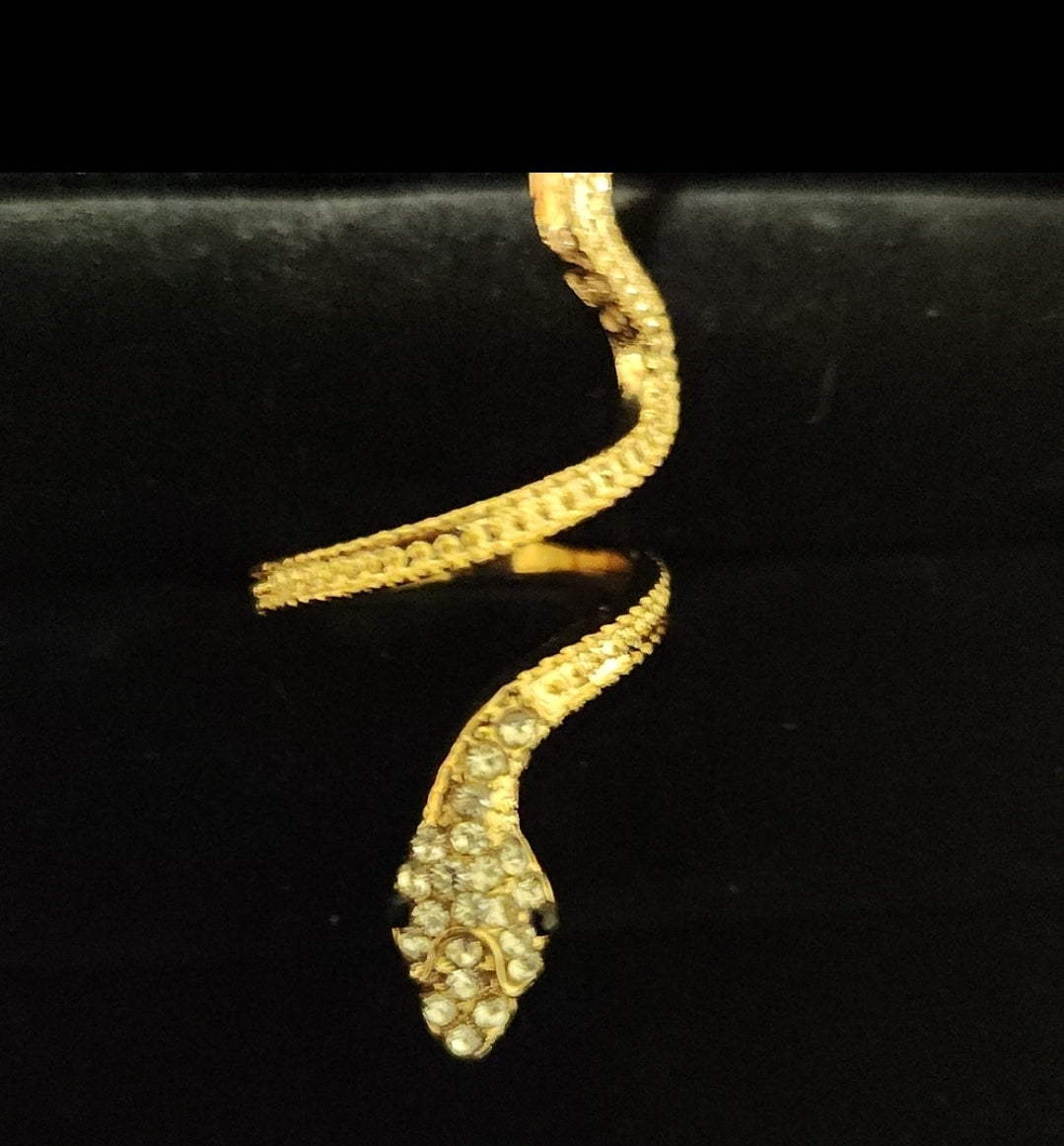 Wrap around snake ring