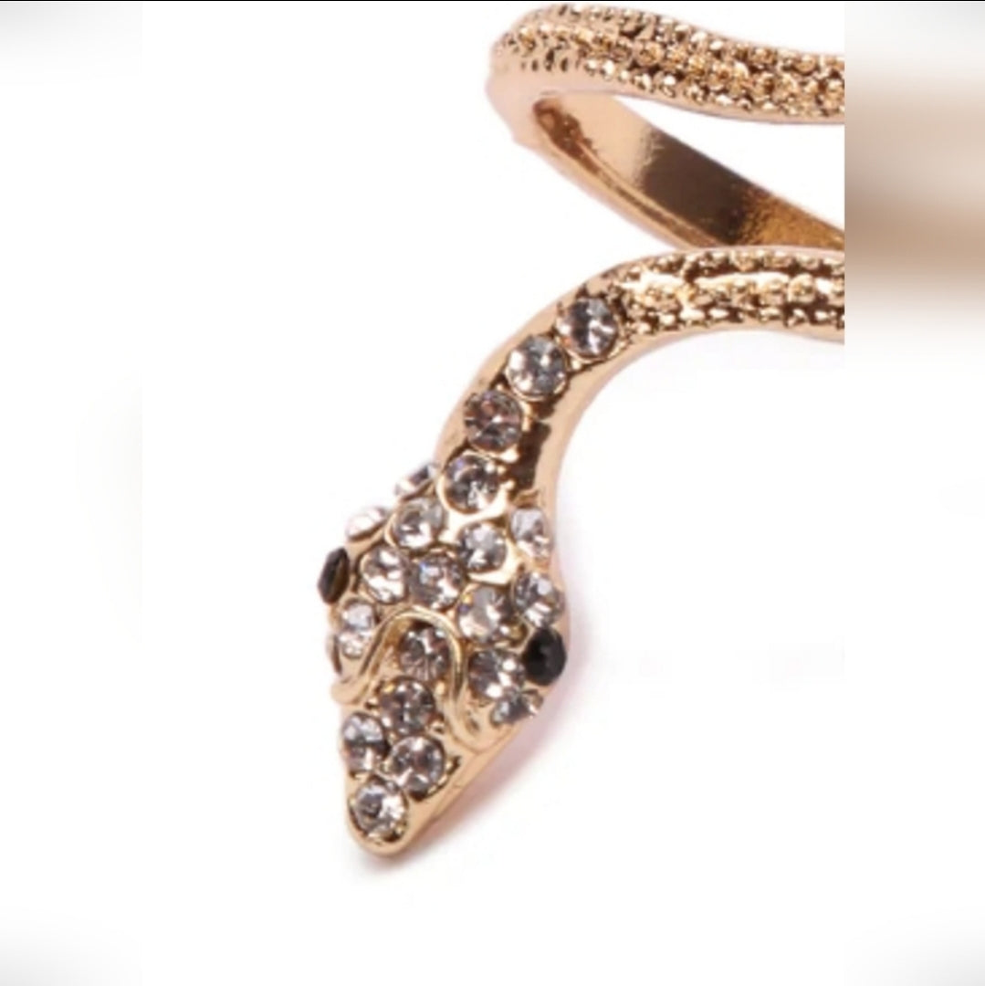 Wrap around snake ring