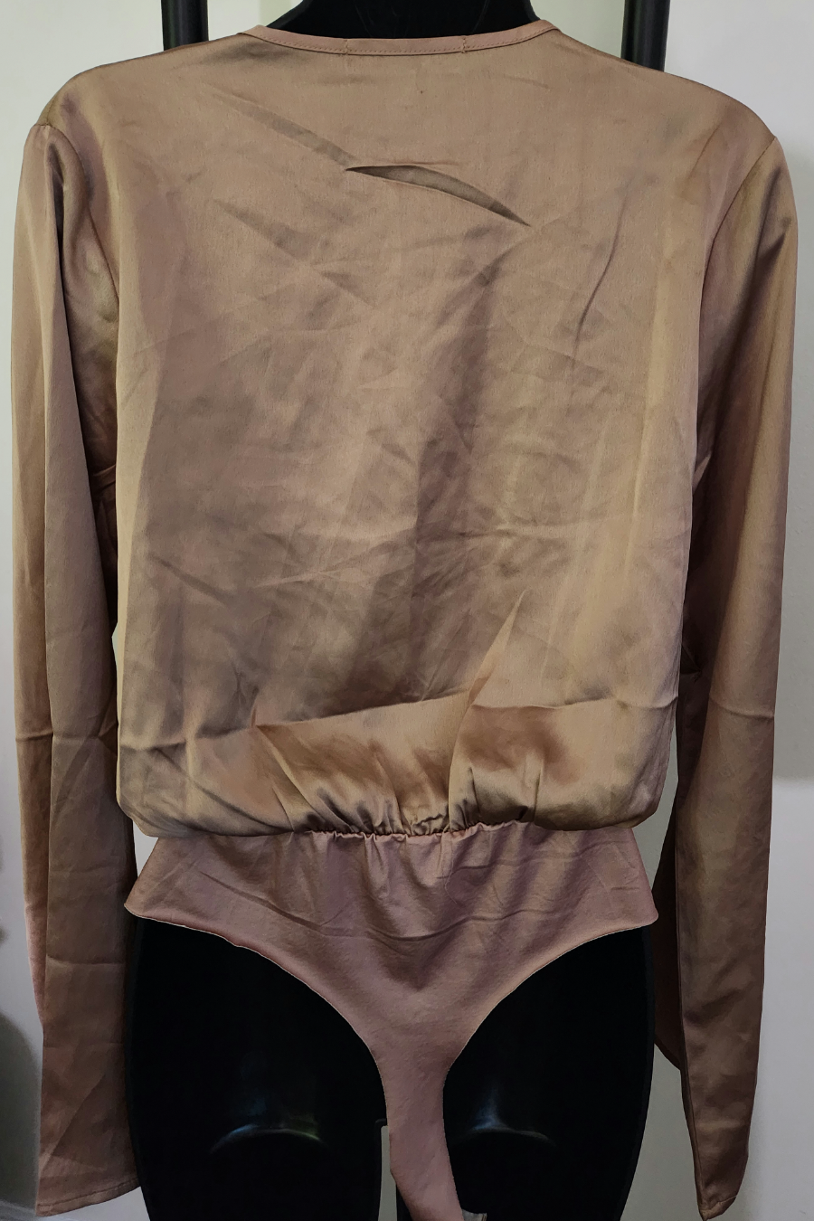 Size 6 - Gold Satin Bodysuit